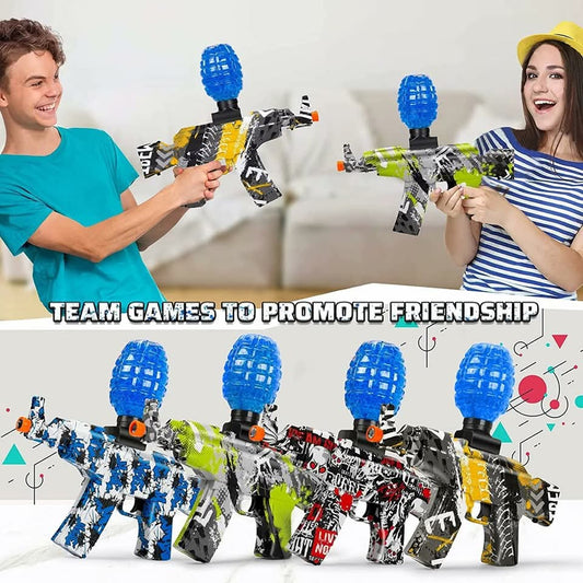 AK47 Gel Blaster Rechargeable Electric Toy Gun With 1000 Pcs Gel Balls