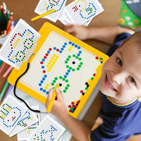 Thumbnail for Magnetic Dot Board for Kids, Magnetic Drawing Board, Magnetic Learning Board for Toddler Kids (Elephant - Yellow)