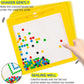 Magnetic Dot Board for Kids, Magnetic Drawing Board, Magnetic Learning Board for Toddler Kids (Elephant - Yellow)