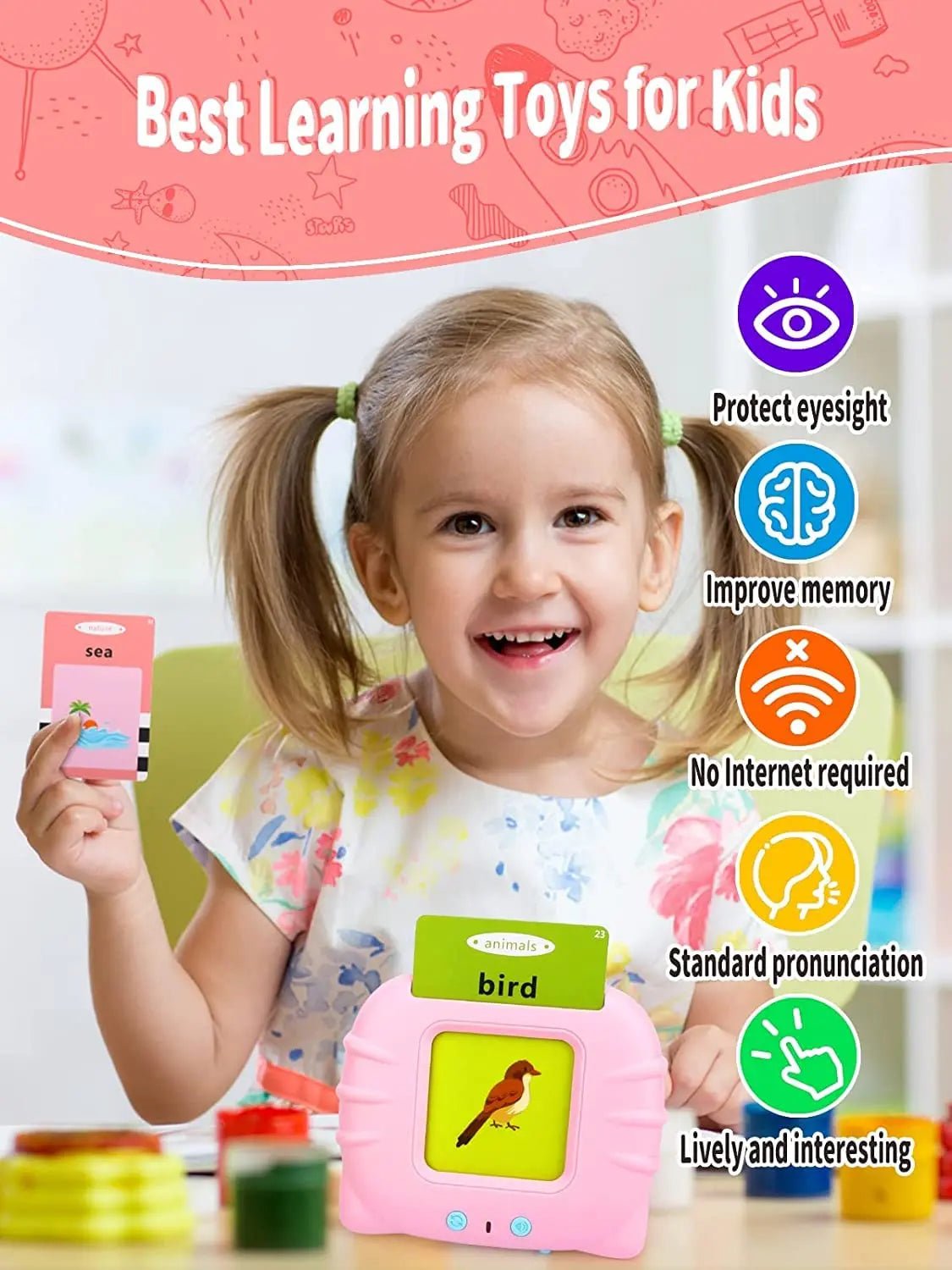 Talking flash cards Preschool learning toy