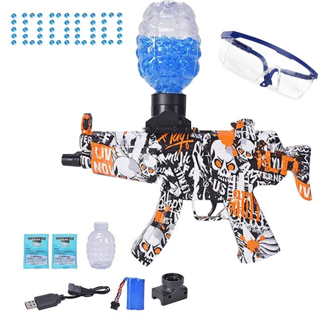 AK47 Gel Blaster Rechargeable Electric Toy Gun With 1000 Pcs Gel Balls