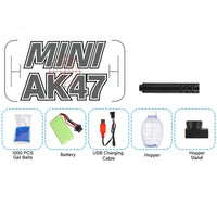 Thumbnail for AK47 Gel Blaster Rechargeable Electric Toy Gun With 1000 Pcs Gel Balls