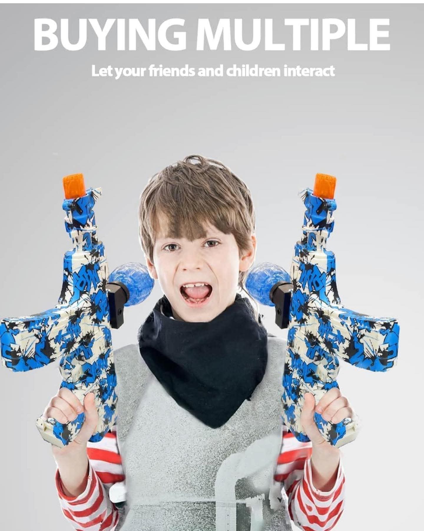 AK47 Gel Blaster Rechargeable Electric Toy Gun With 1000 Pcs Gel Balls